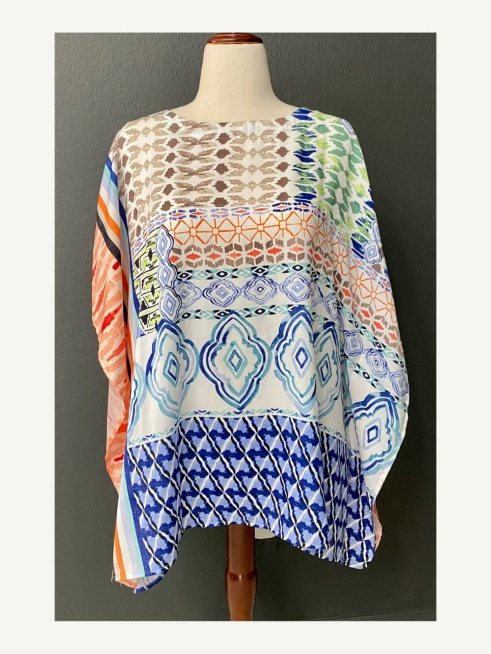 Chico’s Multicolor Abstract Print Tunic Top S/M